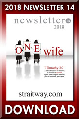 Download: Straitway Newsletter 2018 14 ONE wife